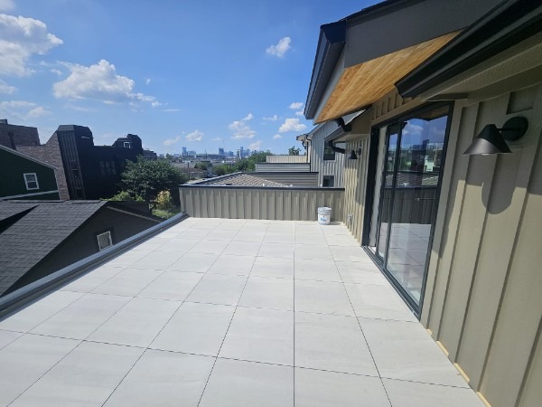 The actual rooftop deck at 108A North Ninth